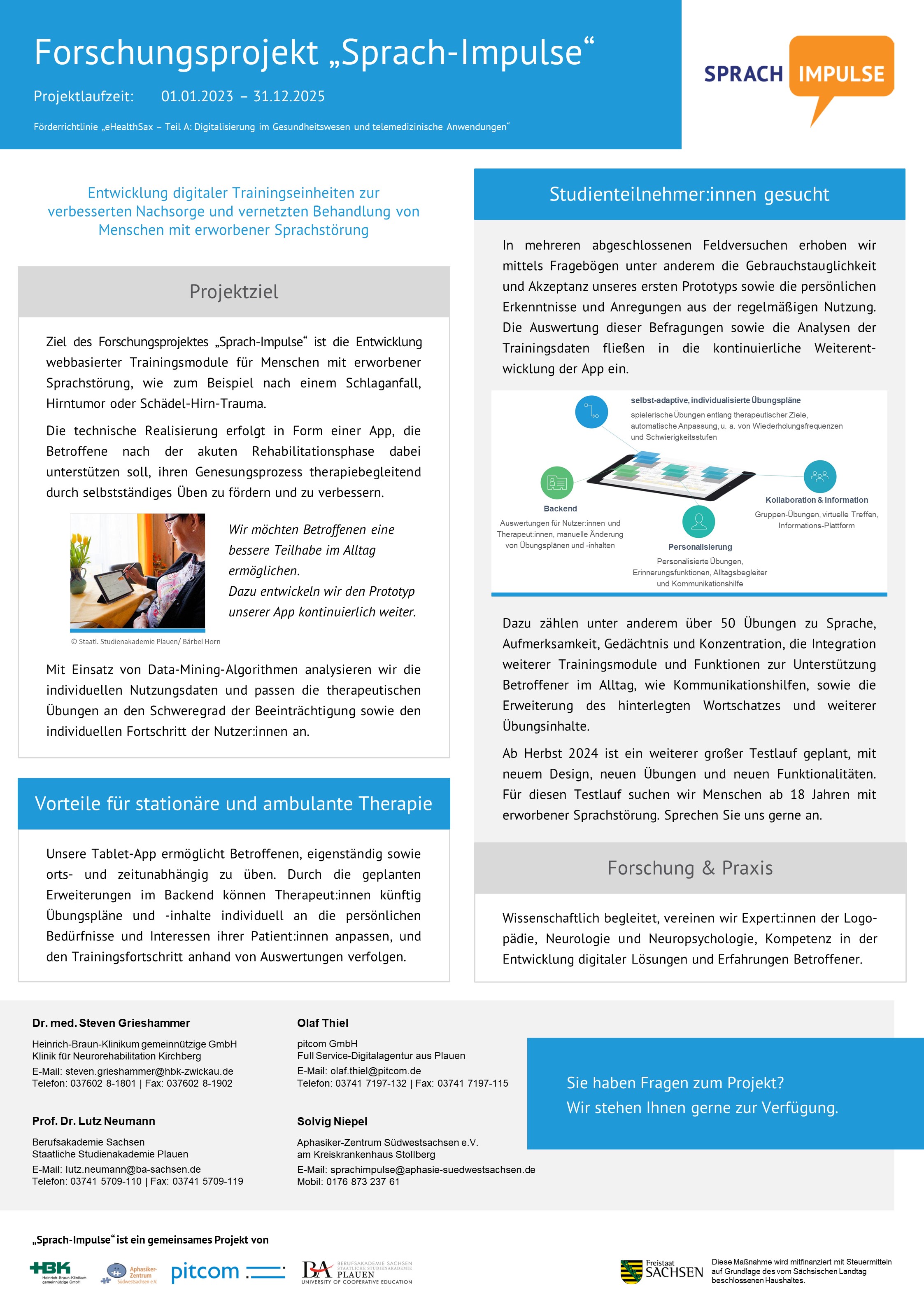 Plakat: Berufsakademie Sachsen Staatliche Studienakademie Plauen